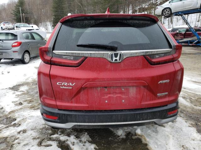 2HKRW2H90MH643963 - 2021 HONDA CR-V TOURING RED photo 6