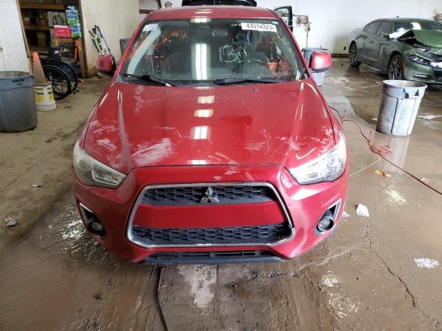 4A4AP3AU6FE018624 - 2015 MITSUBISHI OUTLANDER ES RED photo 5