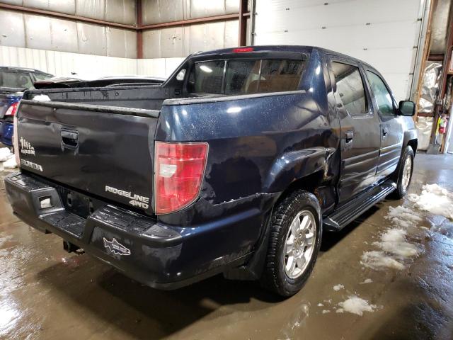 5FPYK1F4XBB008308 - 2011 HONDA RIDGELINE RTS BLUE photo 3