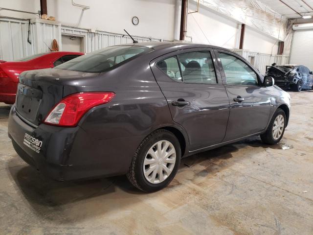 3N1CN7AP7FL914201 - 2015 NISSAN VERSA S GRAY photo 3