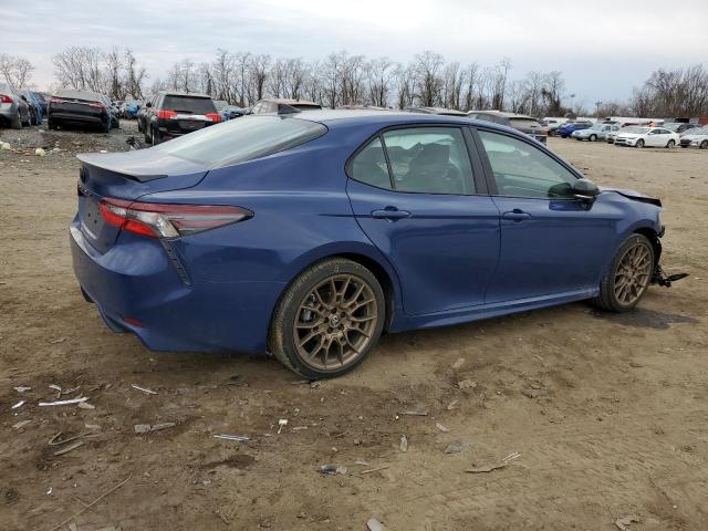 4T1T31AK2RU062060 - 2024 TOYOTA CAMRY SE NIGHT SHADE BLUE photo 3