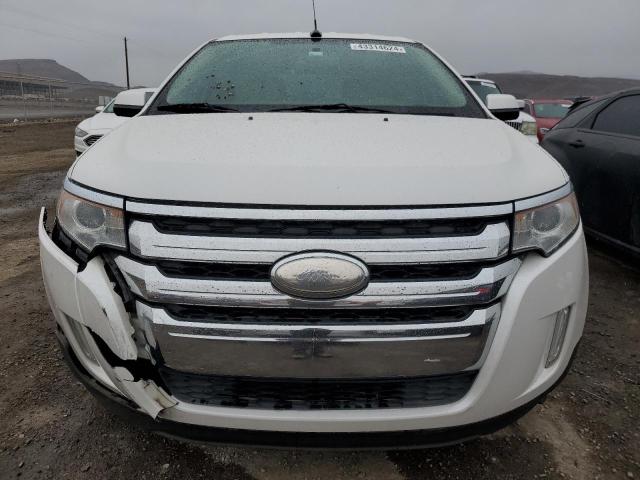 2FMDK3KC3EBA39073 - 2014 FORD EDGE LIMITED WHITE photo 5