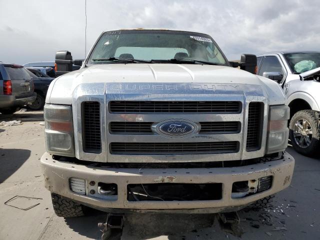 1FTWX31Y28EB06878 - 2008 FORD F350 SRW SUPER DUTY WHITE photo 5