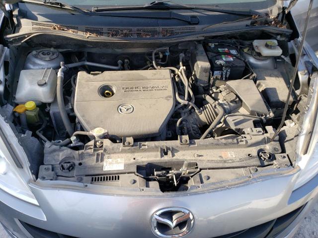 JM1CW2BL5E0174300 - 2014 MAZDA 5 SPORT SILVER photo 12