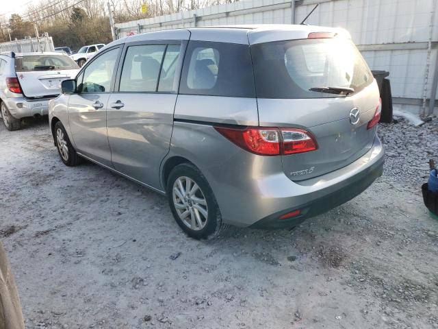 JM1CW2BL5E0174300 - 2014 MAZDA 5 SPORT SILVER photo 2