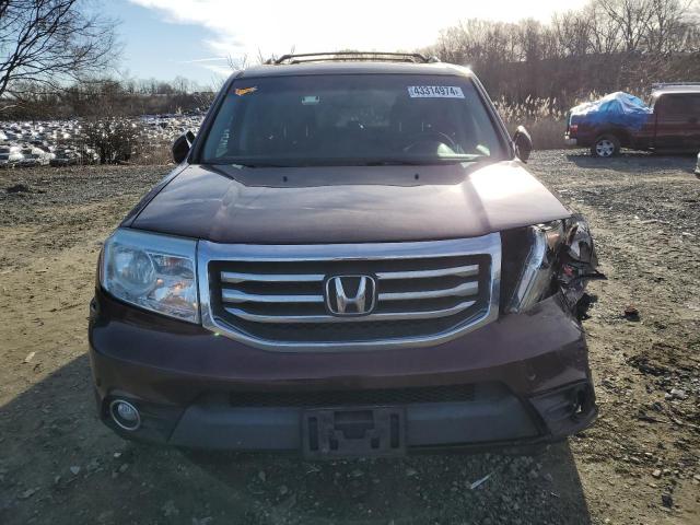 5FNYF4H97FB011034 - 2015 HONDA PILOT TOURING BURGUNDY photo 5