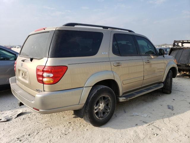 5TDZT34A23S191490 - 2003 TOYOTA SEQUOIA SR TAN photo 3