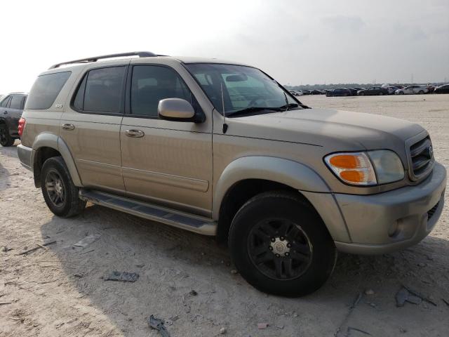 5TDZT34A23S191490 - 2003 TOYOTA SEQUOIA SR TAN photo 4