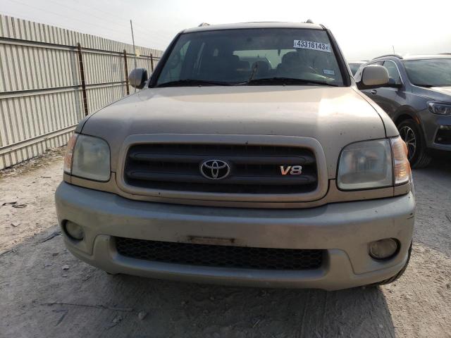 5TDZT34A23S191490 - 2003 TOYOTA SEQUOIA SR TAN photo 5