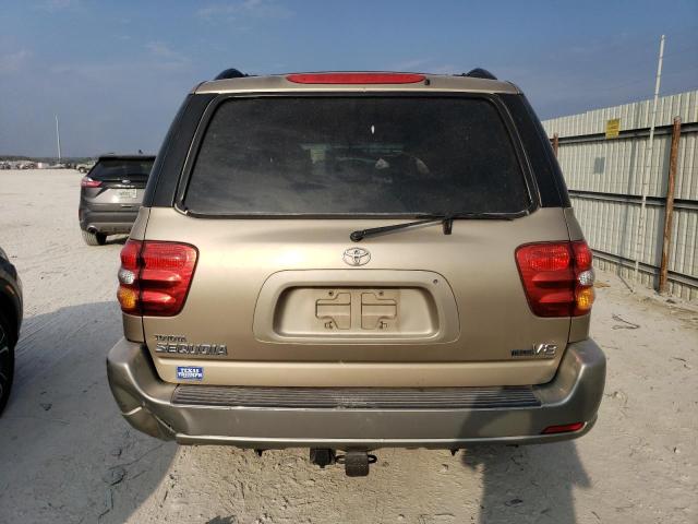 5TDZT34A23S191490 - 2003 TOYOTA SEQUOIA SR TAN photo 6