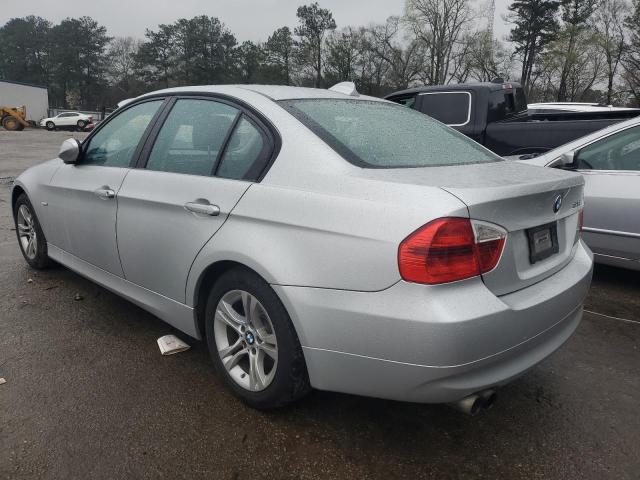 WBAVA335X8P143260 - 2008 BMW 328 I SILVER photo 2