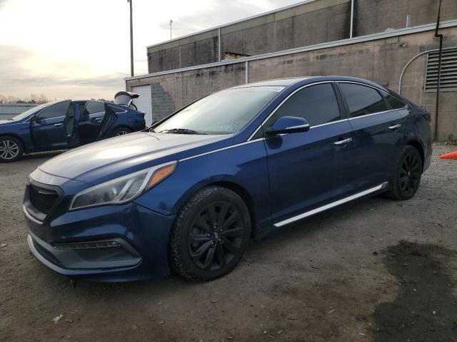 5NPE34AF2GH379720 - 2016 HYUNDAI SONATA SPORT BLUE photo 1