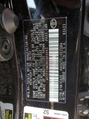 4T1T11AK9RU844443 - 2024 TOYOTA CAMRY SE NIGHT SHADE BLACK photo 12