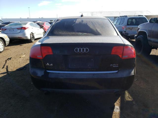 WAUDF78E66A135279 - 2006 AUDI A4 2.0T QUATTRO BLACK photo 6