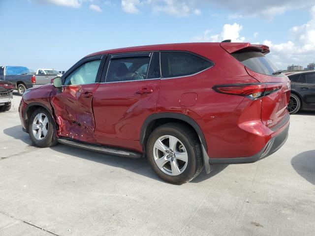 5TDZARAH6NS516865 - 2022 TOYOTA HIGHLANDER HYBRID LE RED photo 2