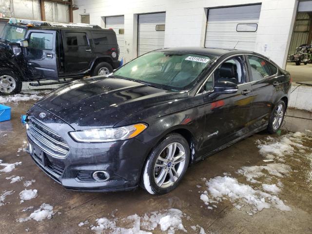 3FA6P0RUXFR178699 - 2015 FORD FUSION TITANIUM HEV BLACK photo 1