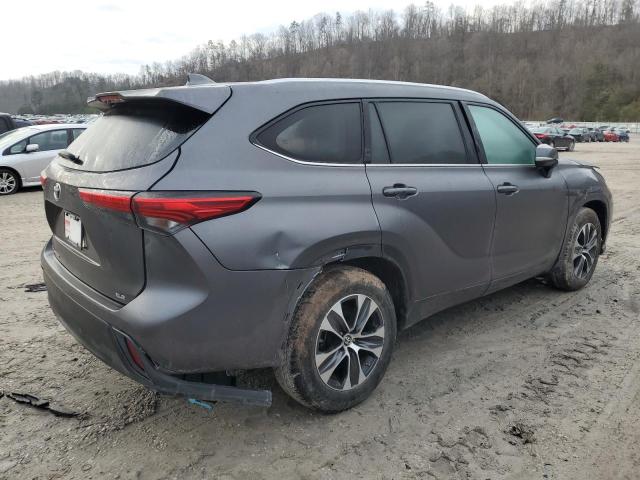 5TDGZRAH1MS041527 - 2021 TOYOTA HIGHLANDER XLE 灰色 照片 3