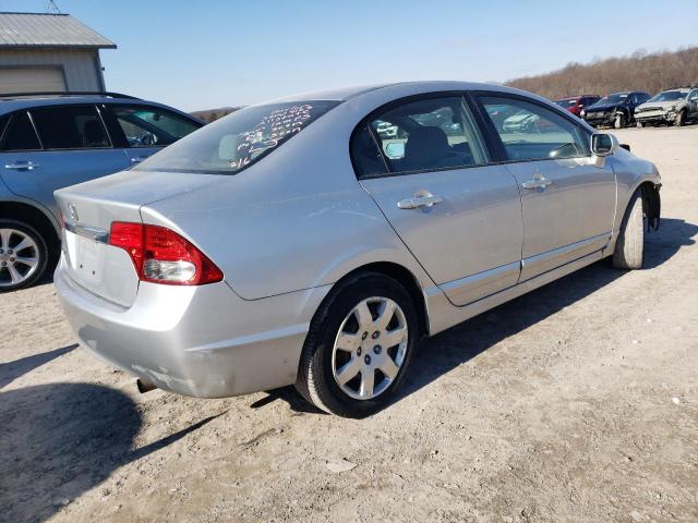 2HGFA16589H540156 - 2009 HONDA CIVIC LX SILVER photo 3