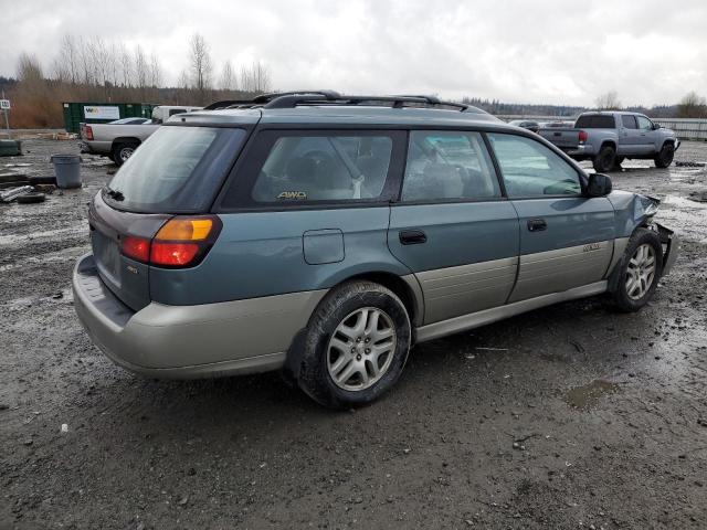 4S3BH665317605453 - 2001 SUBARU LEGACY OUTBACK GREEN photo 3