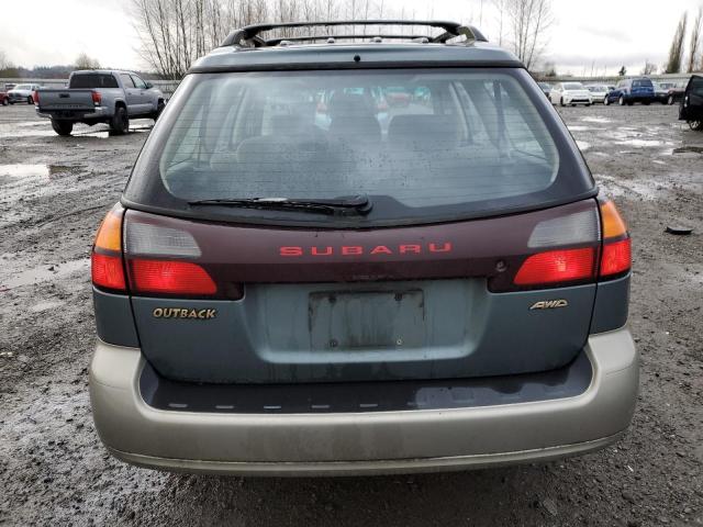 4S3BH665317605453 - 2001 SUBARU LEGACY OUTBACK GREEN photo 6