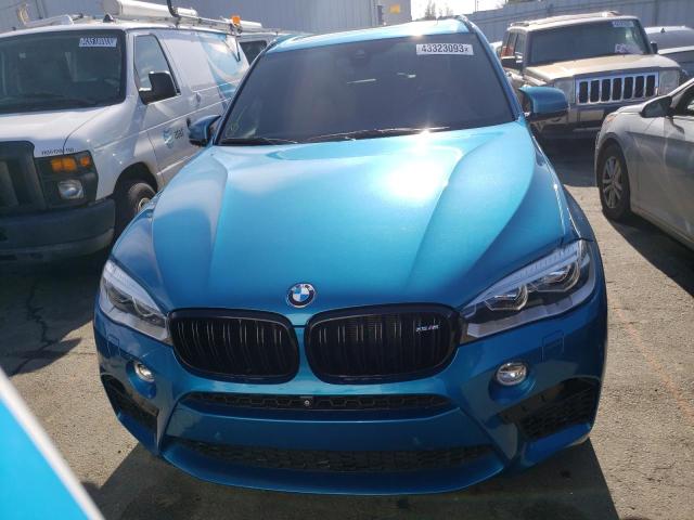 5YMKT6C56F0C89656 - 2015 BMW X5 M BLUE photo 5