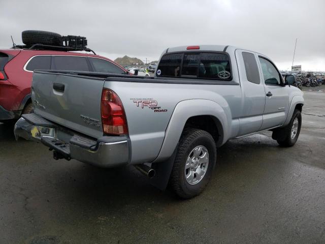 5TETU62N65Z101709 - 2005 TOYOTA TACOMA PRERUNNER ACCESS CAB SILVER photo 3