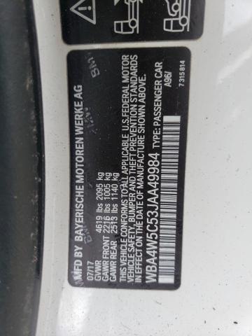 WBA4W5C53JAA49984 - 2018 BMW 430XI WHITE photo 12