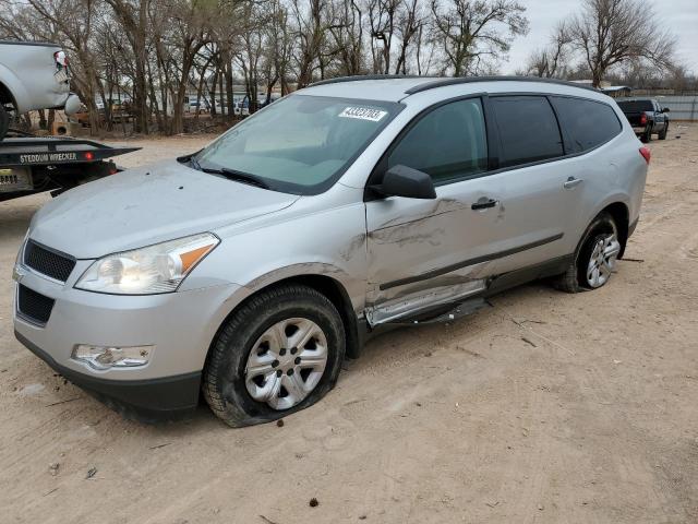 1GNKRFED7BJ131248 - 2011 CHEVROLET TRAVERSE LS SILVER photo 1