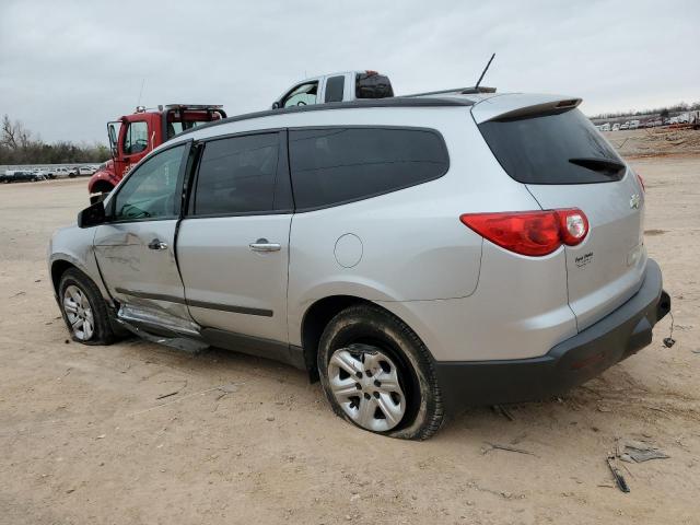 1GNKRFED7BJ131248 - 2011 CHEVROLET TRAVERSE LS SILVER photo 2