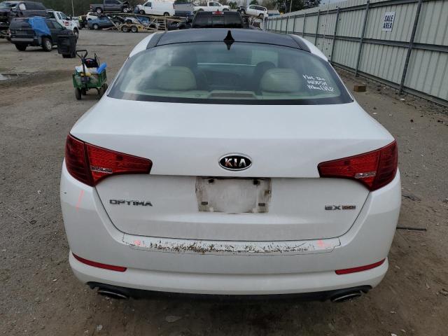 5XXGN4A70CG042304 - 2012 KIA OPTIMA EX WHITE photo 6