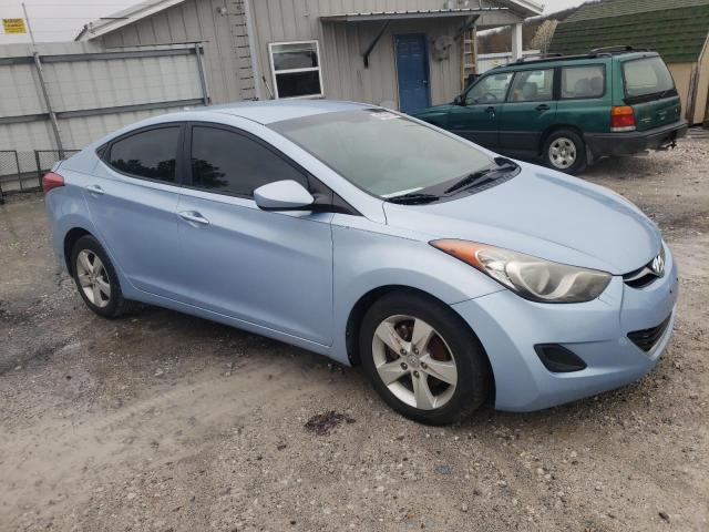 KMHDH4AE5BU107662 - 2011 HYUNDAI ELANTRA GLS BLUE photo 4