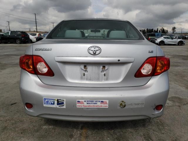 1NXBU4EE5AZ353784 - 2010 TOYOTA COROLLA BASE SILVER photo 6