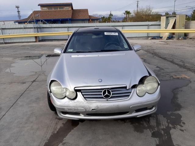 WDBRN40J04A579949 - 2004 MERCEDES-BENZ C 230K SPORT COUPE SILVER photo 5