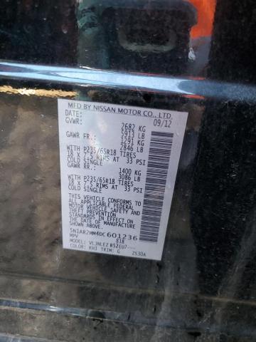 5N1AR2MM4DC601236 - 2013 NISSAN PATHFINDER S Սև լուսանկար 14