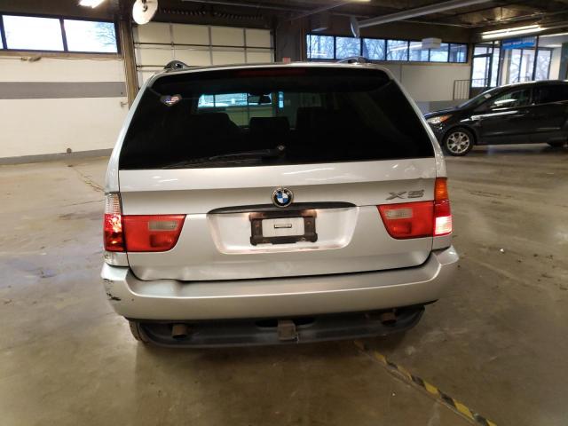 5UXFA53512LP36733 - 2002 BMW X5 3.0I SILVER photo 6