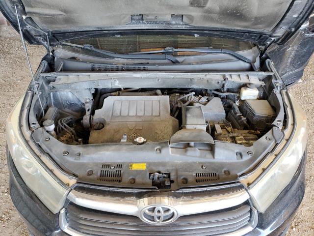 5TDKKRFH4FS085614 - 2015 TOYOTA HIGHLANDER XLE BLACK photo 12