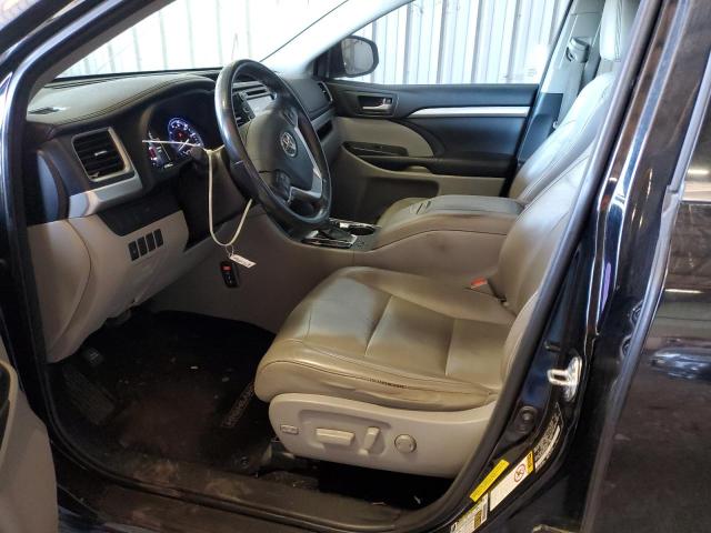 5TDKKRFH4FS085614 - 2015 TOYOTA HIGHLANDER XLE BLACK photo 7