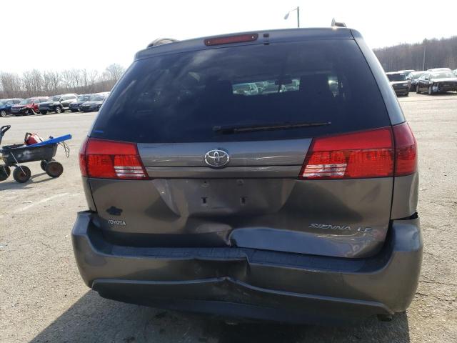 5TDZA23C35S324084 - 2005 TOYOTA SIENNA CE GRAY photo 6