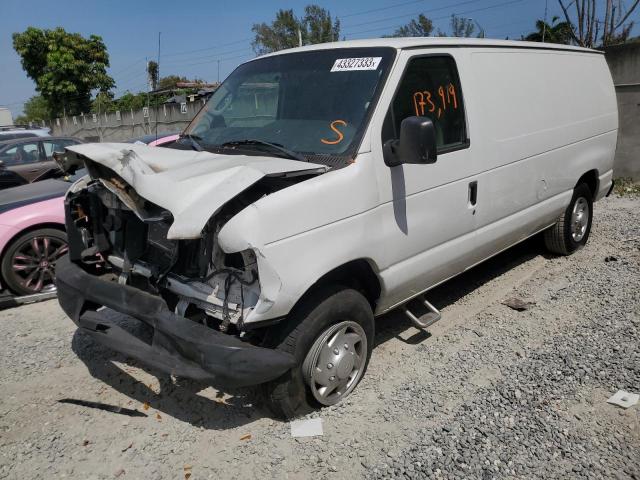 1FTNE1EW1DDA52519 - 2013 FORD ECONOLINE E150 VAN WHITE photo 1