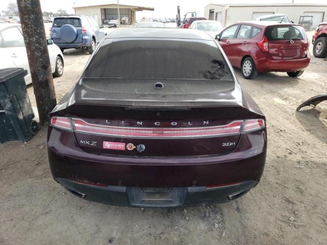 3LN6L2LUXDR828425 - 2013 LINCOLN MKZ HYBRID PURPLE photo 6