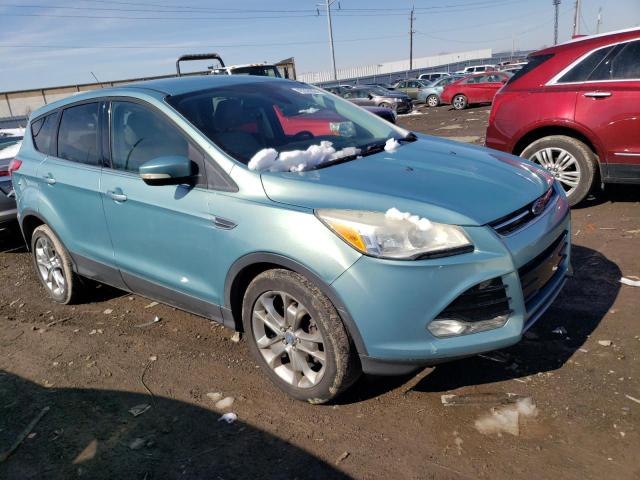 1FMCU0HX5DUC09196 - 2013 FORD ESCAPE SEL TEAL photo 4