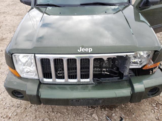 1J8HG48K87C612086 - 2007 JEEP COMMANDER GREEN photo 11