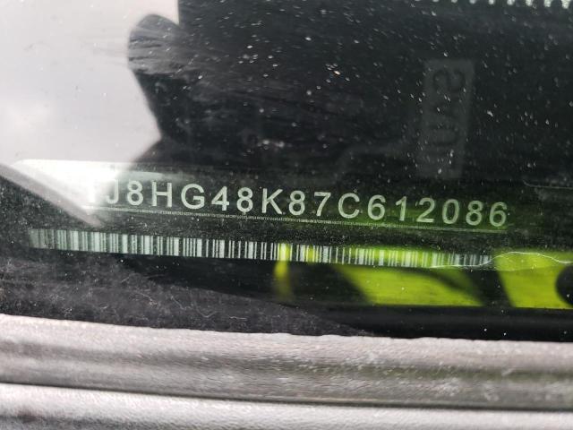 1J8HG48K87C612086 - 2007 JEEP COMMANDER 绿色 照片 12