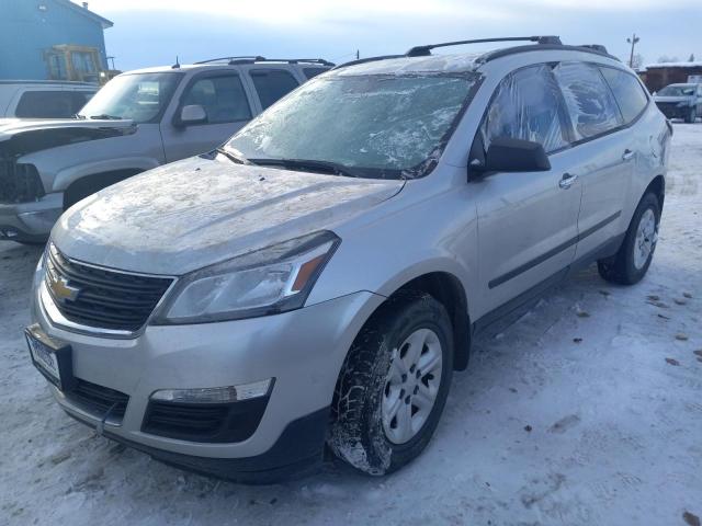 1GNKVFED1EJ261736 - 2014 CHEVROLET TRAVERSE LS SILVER photo 1