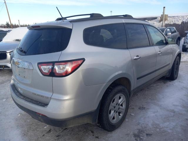 1GNKVFED1EJ261736 - 2014 CHEVROLET TRAVERSE LS SILVER photo 3