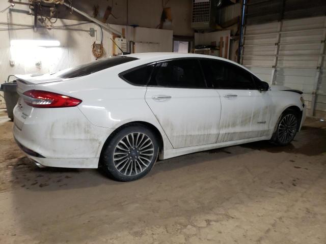 3FA6P0RUXHR234658 - 2017 FORD FUSION TITANIUM HEV WHITE photo 3