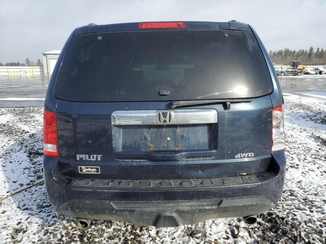 5FNYF4H55CB039083 - 2012 HONDA PILOT EXL BLUE photo 6