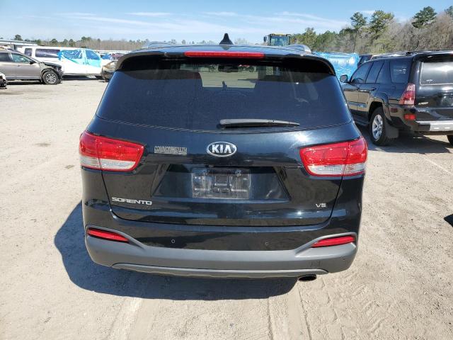 5XYPGDA57GG162062 - 2016 KIA SORENTO LX BLACK photo 6