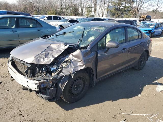 19XFB2F50FE254259 - 2015 HONDA CIVIC LX GRAY photo 1