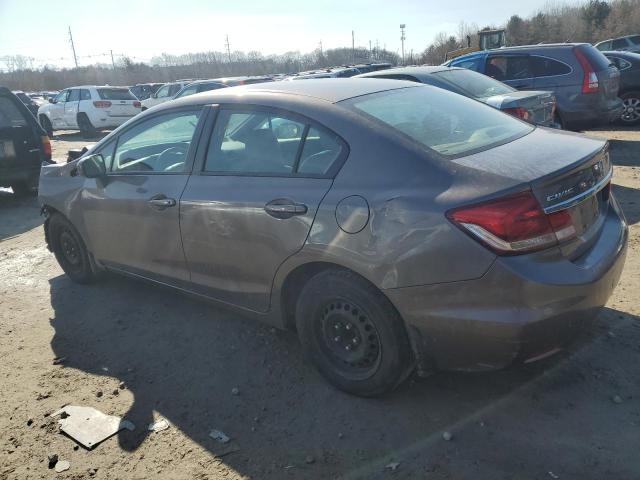 19XFB2F50FE254259 - 2015 HONDA CIVIC LX GRAY photo 2